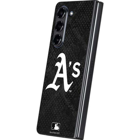 MLB Oakland Athletics Dark Wash Galaxy Z Fold5 5G Skin